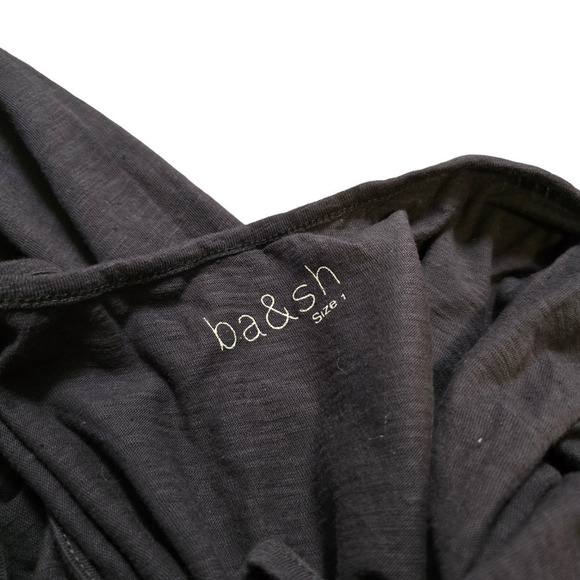 Ba&sh dark blue small maxi length tshirt dress size 1 - Picture 4 of 7